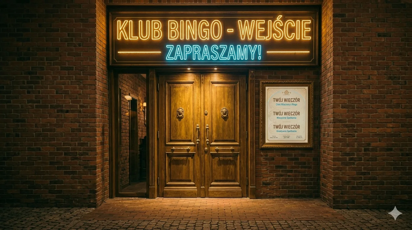 Goście siedzący przy stolikach podczas wieczoru bingo