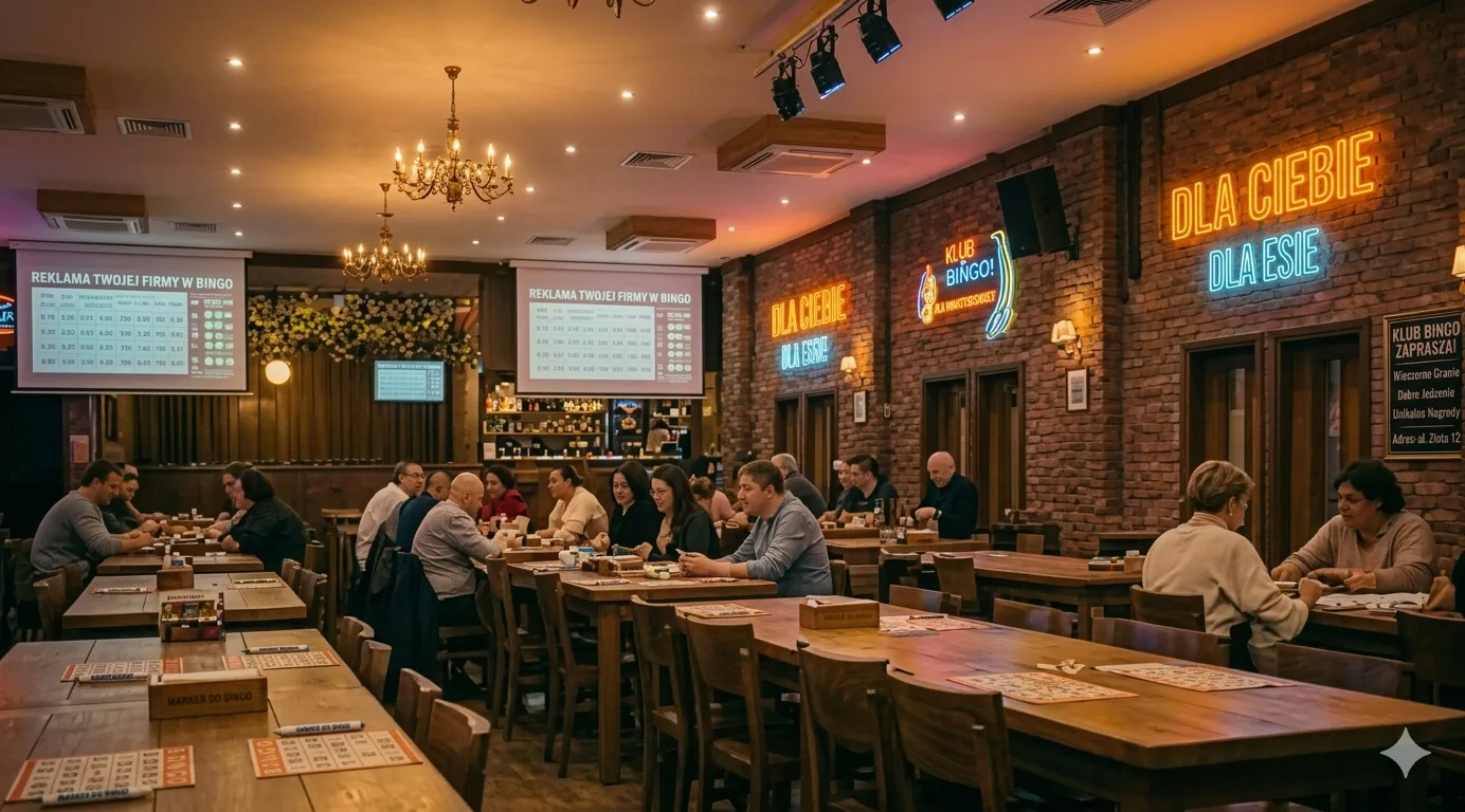 Scena i oświetlenie klubu podczas wydarzenia